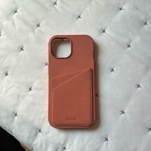 Terracotta iPhone 15 Pela Case with Card Case